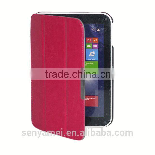 Leather Folding Stand Cover Case For Toshiba WT8