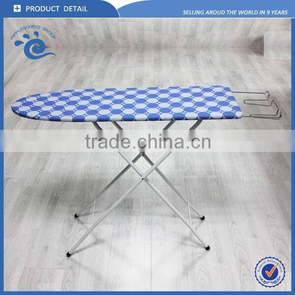 RS43B004 Heigh Adjustable TC Cloth Covered Floor Standing Hotel Wood Ironing Board Indoor
