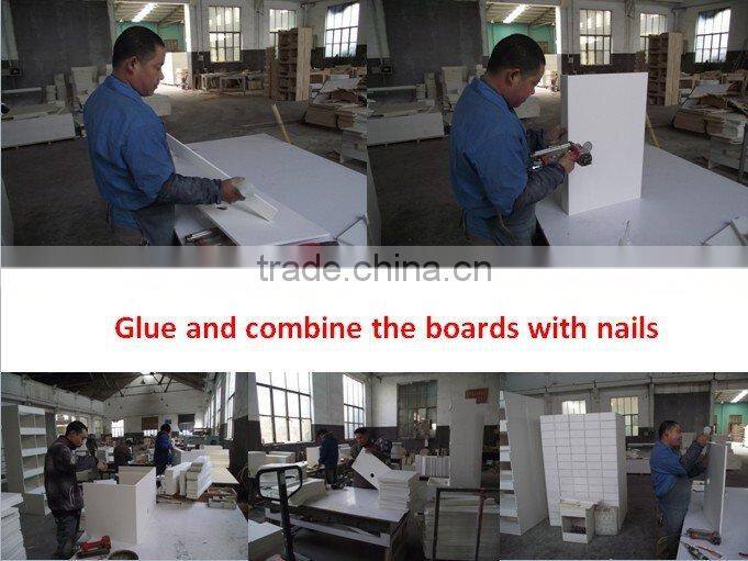 Hot sell White floor-mounted tall bathroom corner cabinet