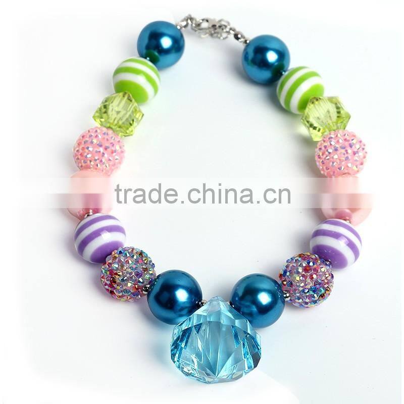 chunky bead necklace baby 2016 jewelry necklace kids necklace wholesale