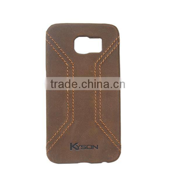 Genuine Leather Case for Galaxy S6 edge, Handmade Mobile Cover