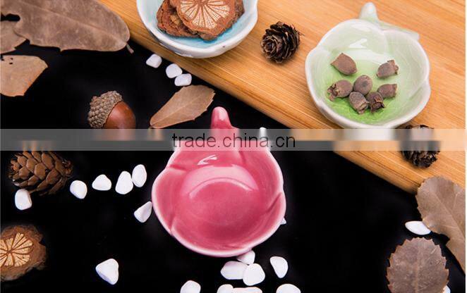 Rose Shape Ceramic Small Dishes HY167402