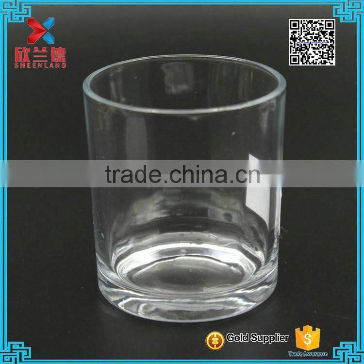 Christmas crystal clear glass jars for candle making 200ml wholesale