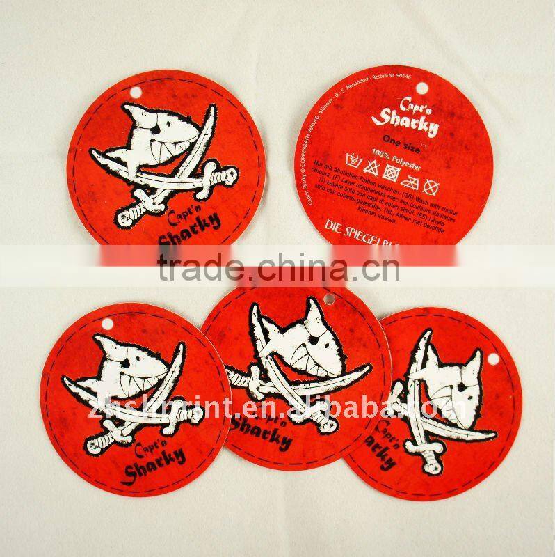 High quality round hang tags