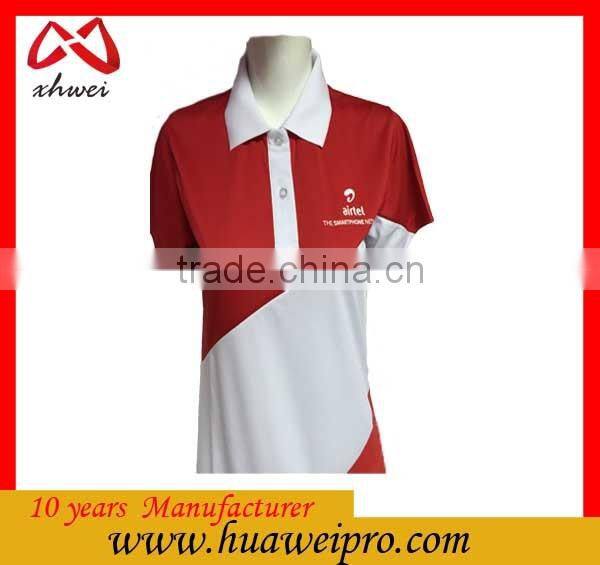 China factory oem High quality cotton/polyest print golf polo shirt and tee shirts