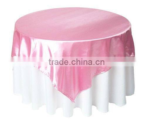2015 Hot Sale Cheap wedding tablecloths,100%polyester tablecloth,satin overlay for weddings