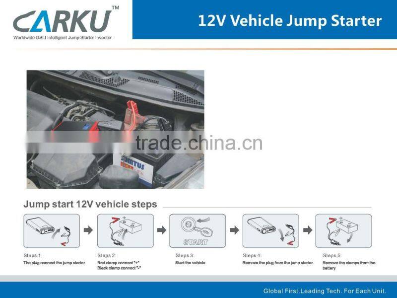 8000mAh Mini LiCo battery jump starter with LCD screen for 3000cc gasoline car