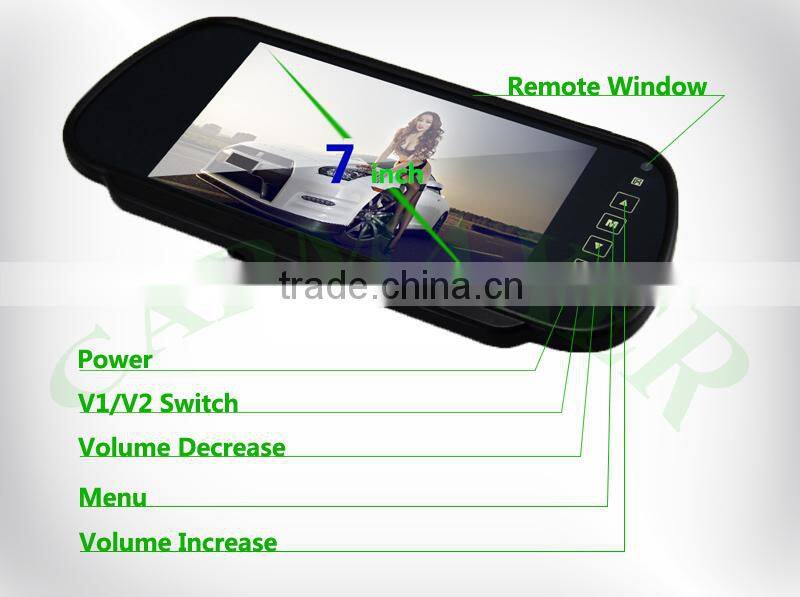 classic and popular 7inch rear view camera mirror