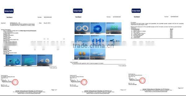 Food grade collapsible drinking water bags / water bladder