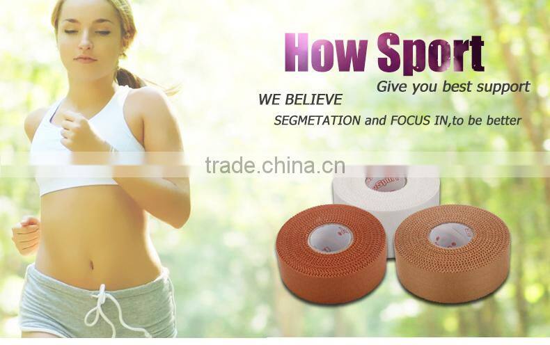 2015 Jiaxing Promotional Kinesiology Precut Tape Kinetic Colored Sports Rayon Strapping Tape