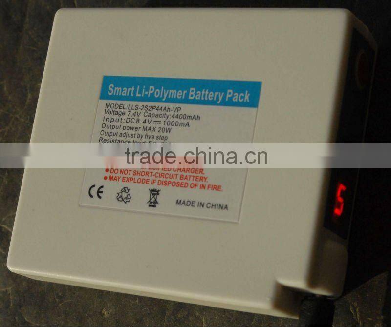 3.7V 4400mAh li battery for power heated gloves