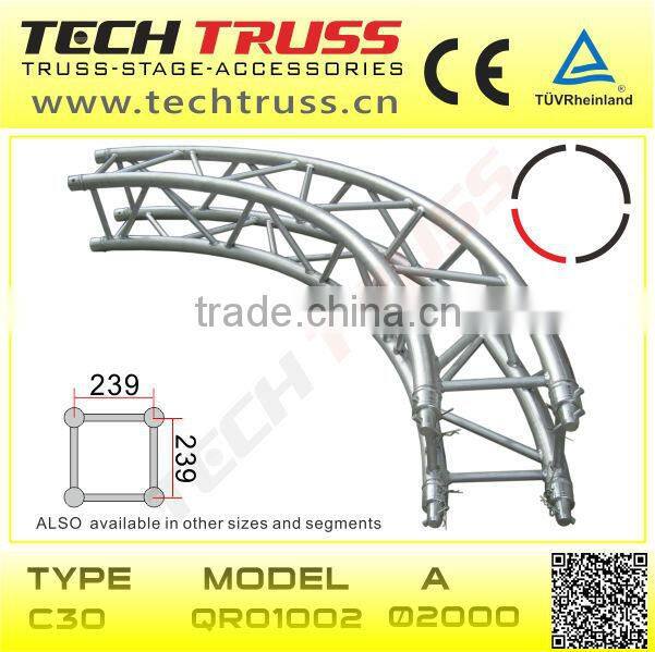 C30-QR01002 aluminum spigot circular truss