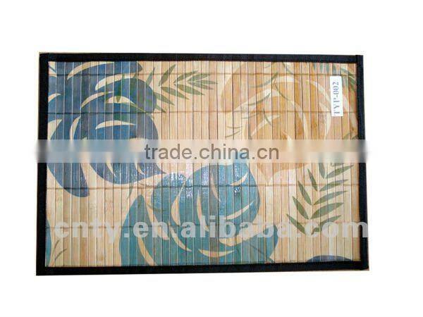 Printed handmade bamboo dining table mat