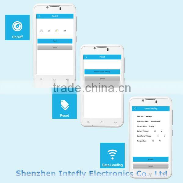 Street lights with a nice price from INTEFLY Smart APP control street light all in one 30w 50w 70w street light from China