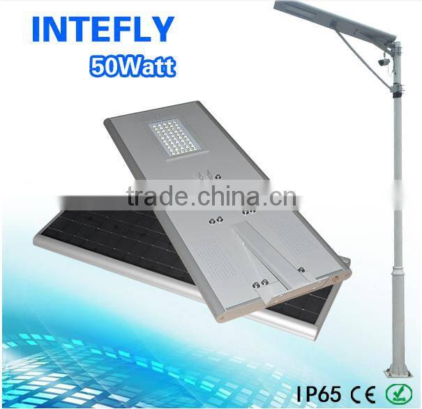 Street lights with a nice price from INTEFLY Smart APP control street light all in one 30w 50w 70w street light from China