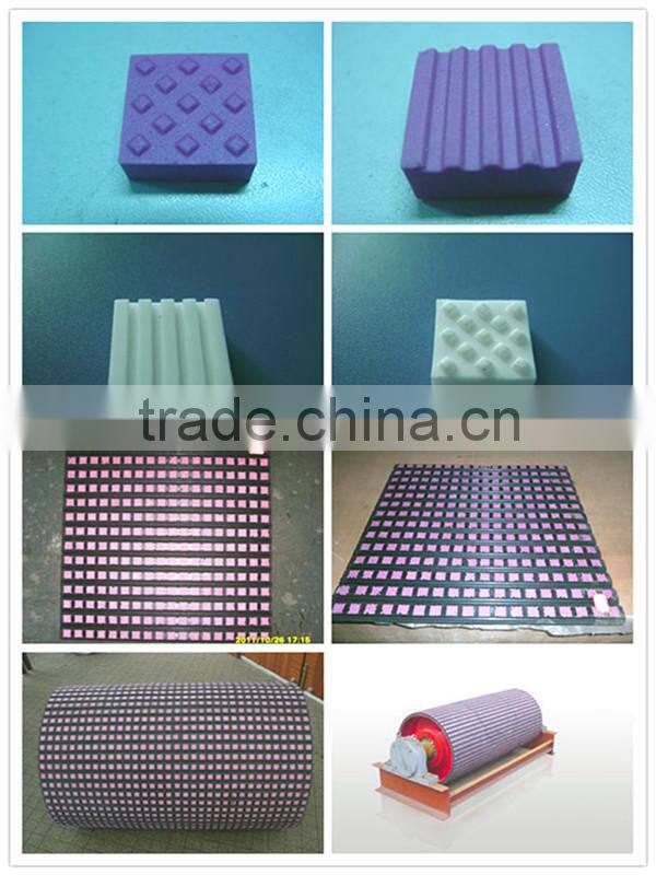 Corrosion&alkali resistant ceramic lagging pulley in coal fired power plant