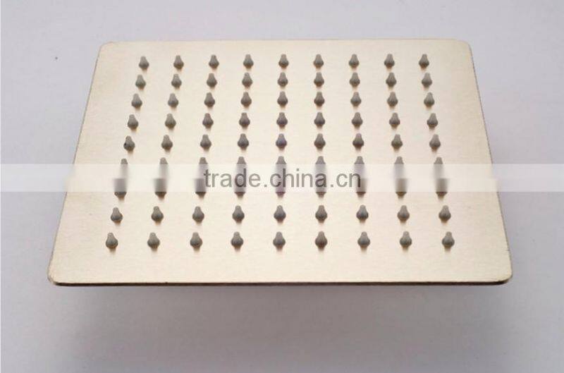 8inch Ultra Thin Brushed Nickel Ceiling Mounted Rain Shower Head Stainless Steel