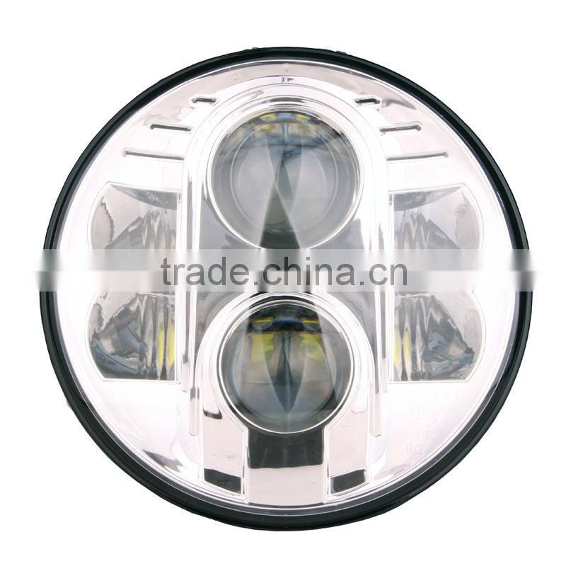 "Wholesale"7" Round LED Head lamp 48W Car Led Headlights H4 H13 for Jee-p Wrangler Toyota Harley Lan-dRover, Defende-r