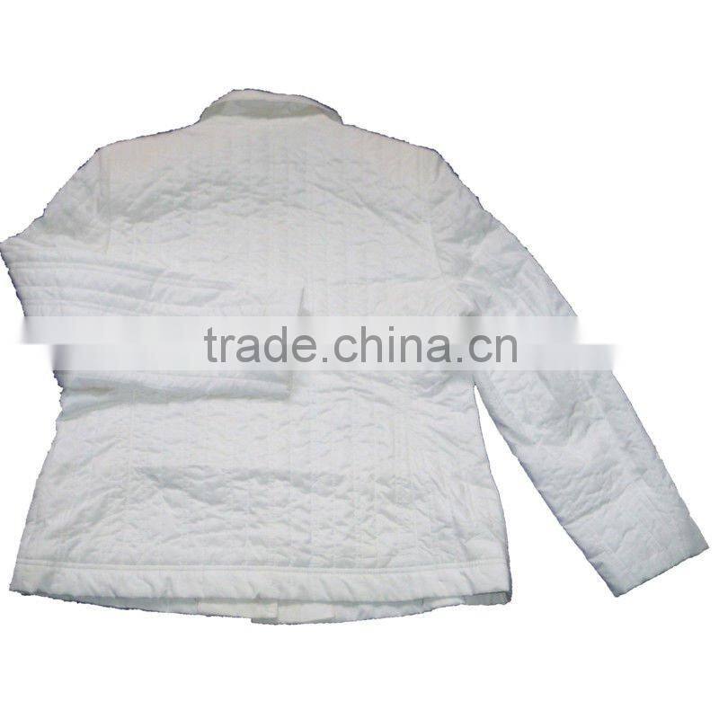 Women's White Down Jacket for Winter