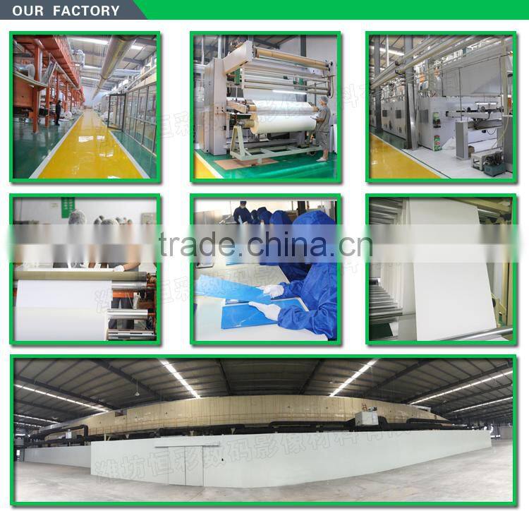 Printable fabric polyester for hanging up banners