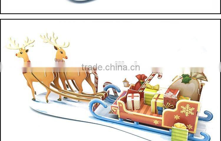 Customized wood/ paper LED Kit 3D Puzzle