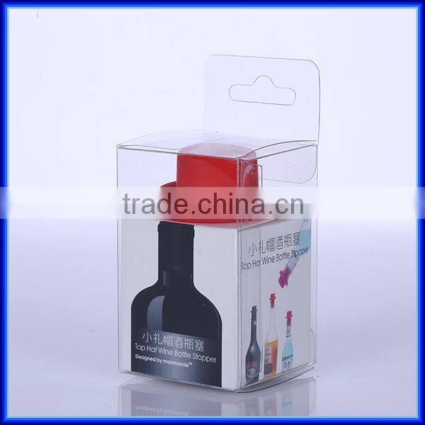 Silicone Lovely Wine Bottle Stopper With Hat/silicone booze hat Bottle cork