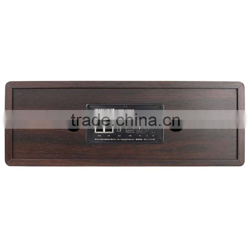 Factory supply high quality wood wifi music box with DLNA Airplay pushing via Android ios app