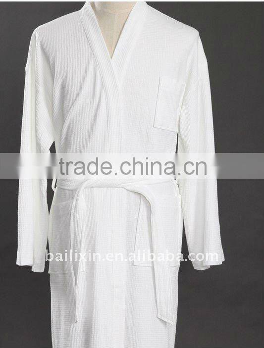 100% cotton hotel terry bathrobe