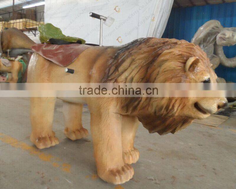Animatronic walking animals for kids ride