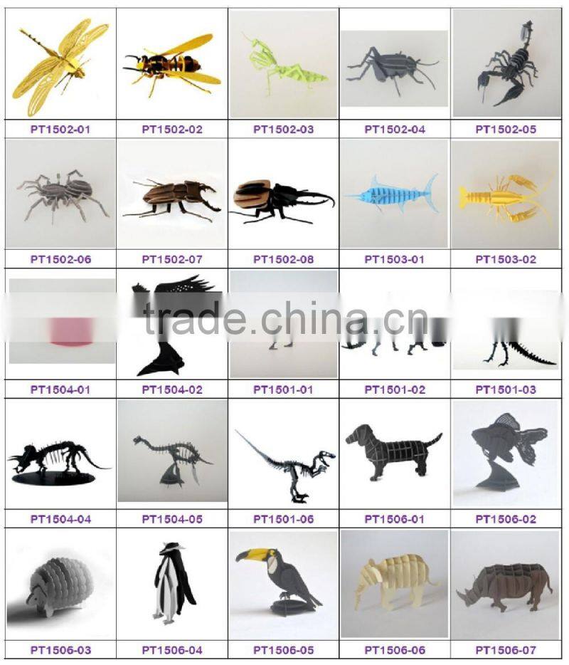 Hot new useful items 3D paper model toy cardboard puzzle funny&educational