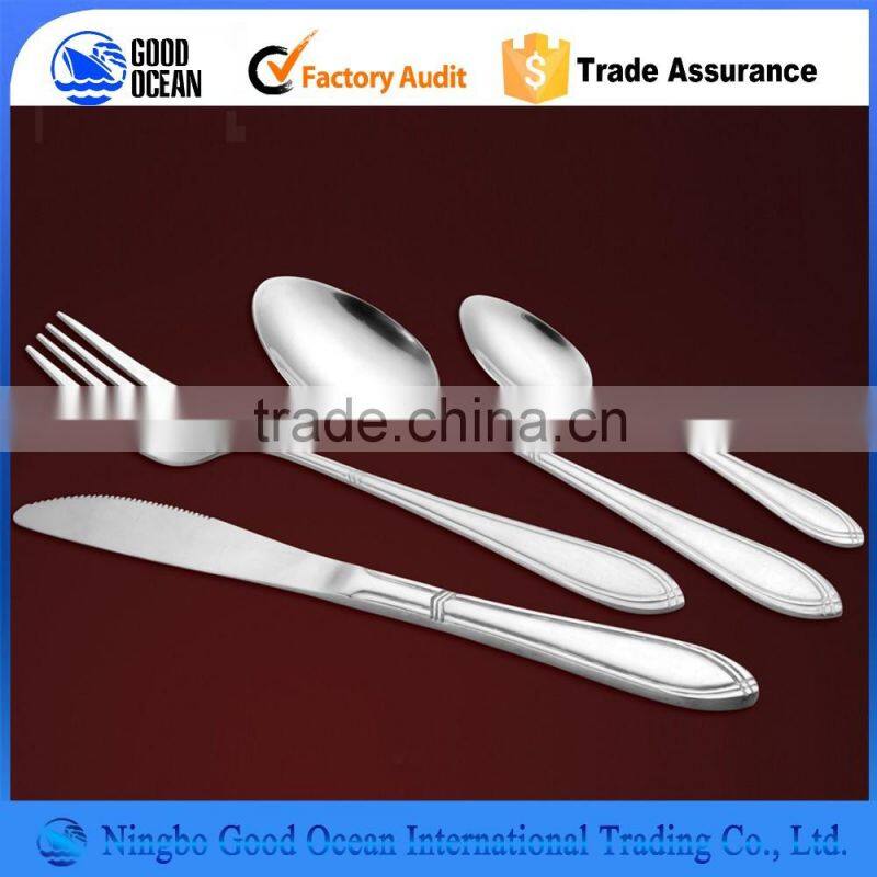 high quality hotel restaurant supply Thyssen stainless steel knife and fork cutlery flatware