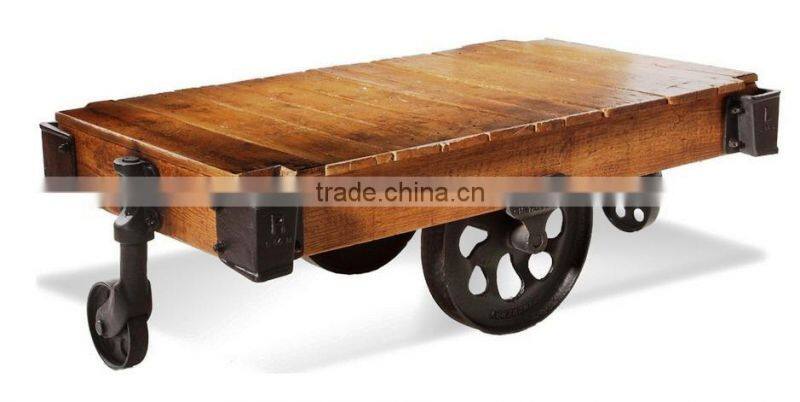 MANTRA INDUSTRIAL COFFEE TABLE , COFFEE TABLE ON WHEELS CHART