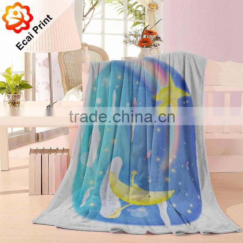 home hot sell comfortable custom printing fleece blanket