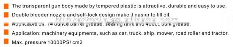 600CC Transparent Grease Gun