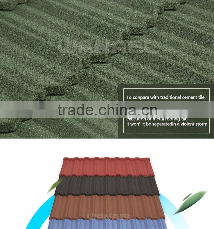 Wanael Traditional Noisy-resistant Metal building materials Red Clay Solar Roof Tiles