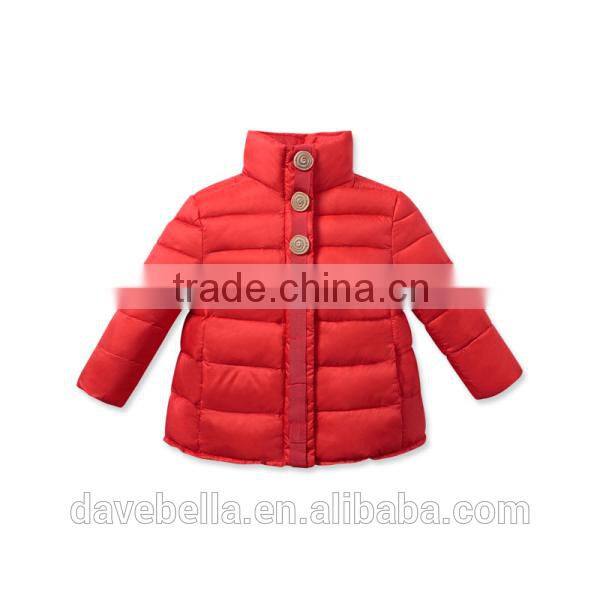 DB1597 dave bella 2014 winter infant coat baby wadded jacket padded jacket outwear winter coat jacket down coat outwear