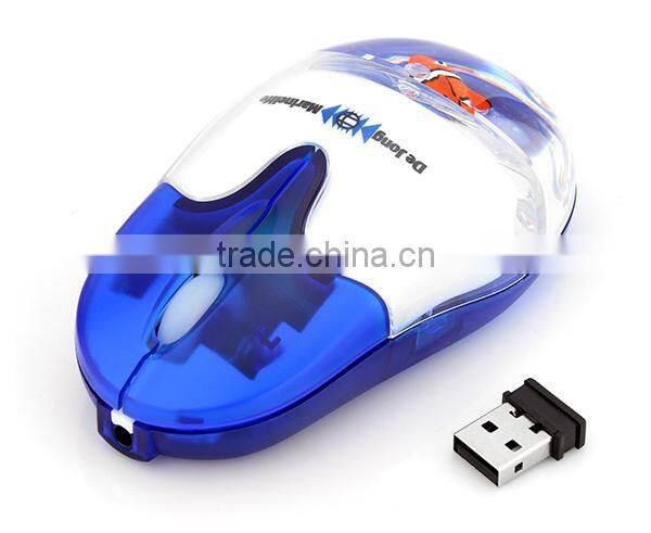 2.4Ghz Computer Rechargeable USB RoHS Mouse Liquid Wireless
