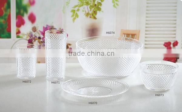 5pcs fasional hotsell BPA free reusable plastic tableware,dinnerware set