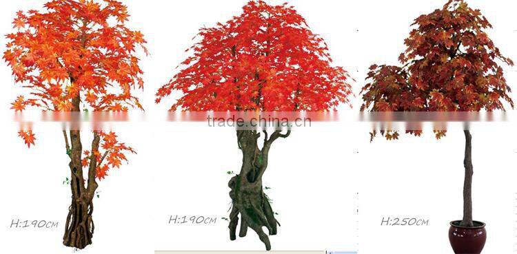 plastic artificial maple tree