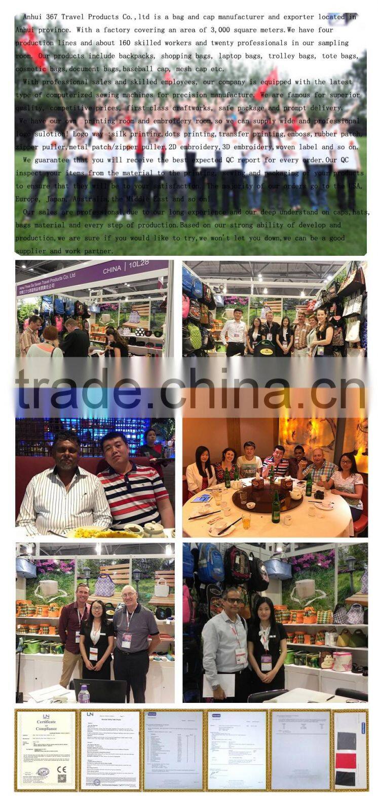 New arrival Korean style canvas round barrel shape baskaetball backpack travel bag