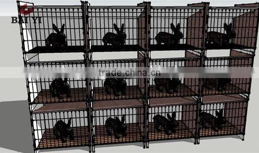 BAIYI Tiers and Cheap Poultry Farming Equipment For Rabbit (rabbit cage)