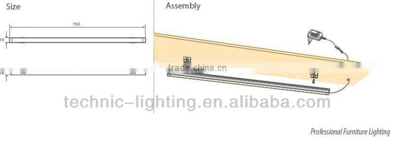 Aluminum profile led under cabinet light,touch sensor led strip bar light,led strip corner lights with touch sensor switch