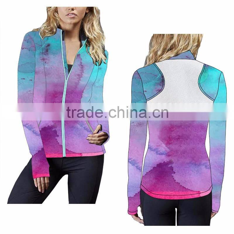 (Trade Assurance)Comfortable Soft women nylon polyester spandex zipper jackets