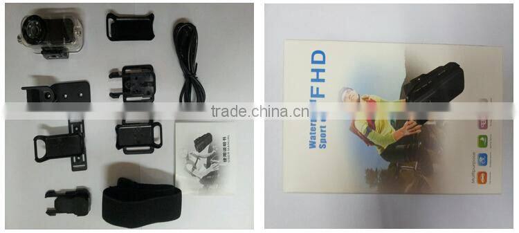 1080P Full HD 5.0M Pixel Lens Waterproof Sports DV Camera