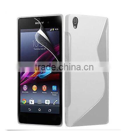 S Line Matte Soft TPU Case For LG Sony Xperia Z1/Z1 mini+Screen film