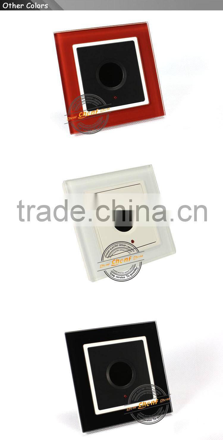 CE Approval Universal Tempered Glass Panel Touch Delay Switch