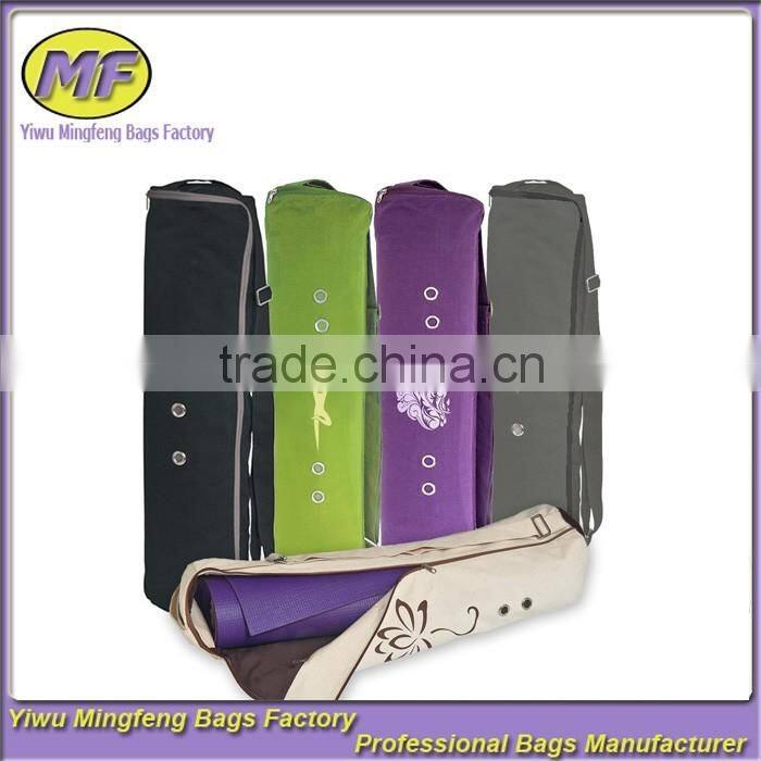 Wholesale Custom Full Zip Polyester Cargo Pocket Gym Carrying Bag Yoga Mat Bag
