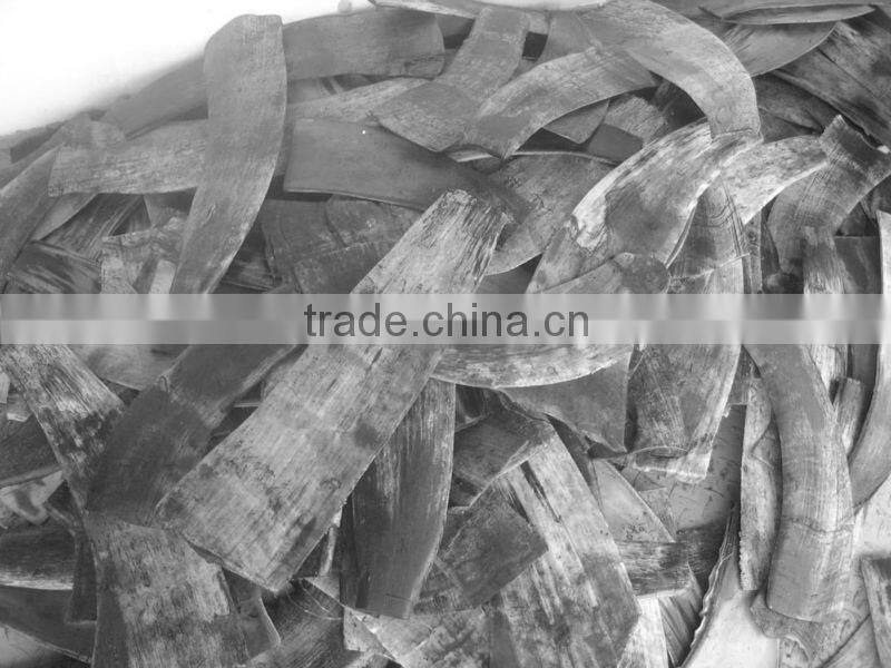 Buffalo horn elements for making jewelry, handmade from natural horn