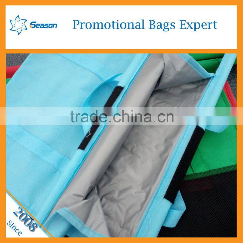 Hot design! Custom logo print supermarket grocery cart non woven bag