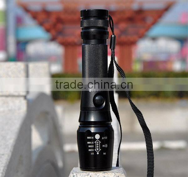 POPPAS 868 Alibaba wholesale Aluminum Waterproof 10w Rechargeable LED Torch Flashlight